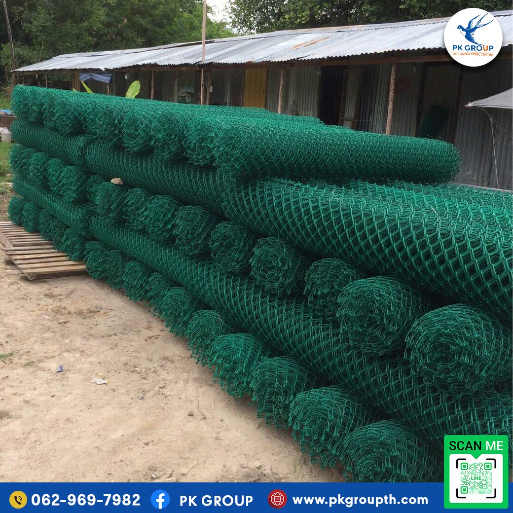 ตาข่ายถักเคลือบ PVC